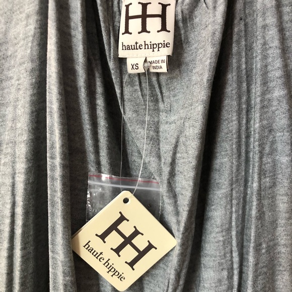 NWT Haute Hippie Beaded Strap TankTop XS Gray - Picture 6 of 7